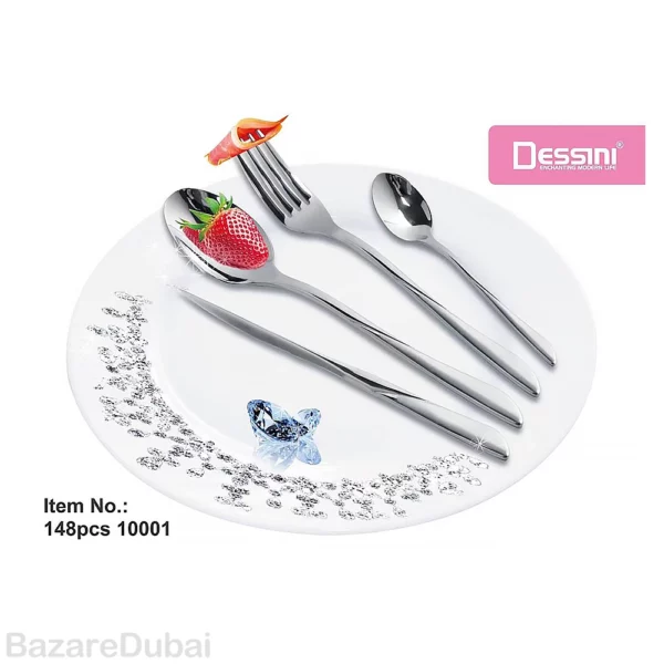 148-piece cutlery set for 30 people, Dessini model 10001