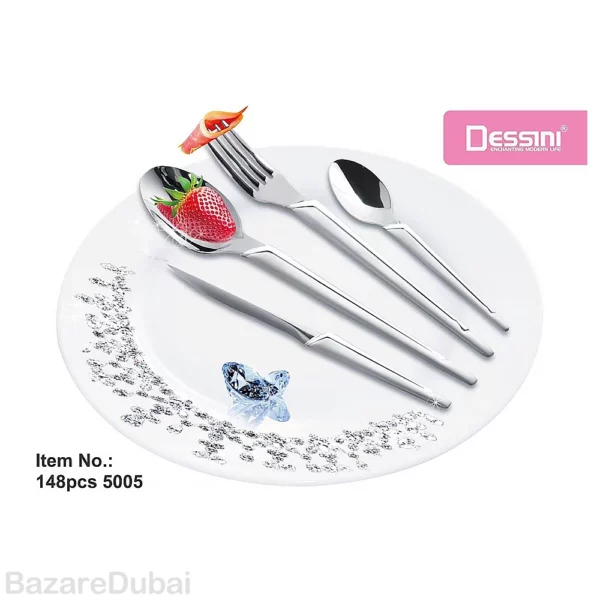 148-piece cutlery set for 30 people, Dessini model 5005