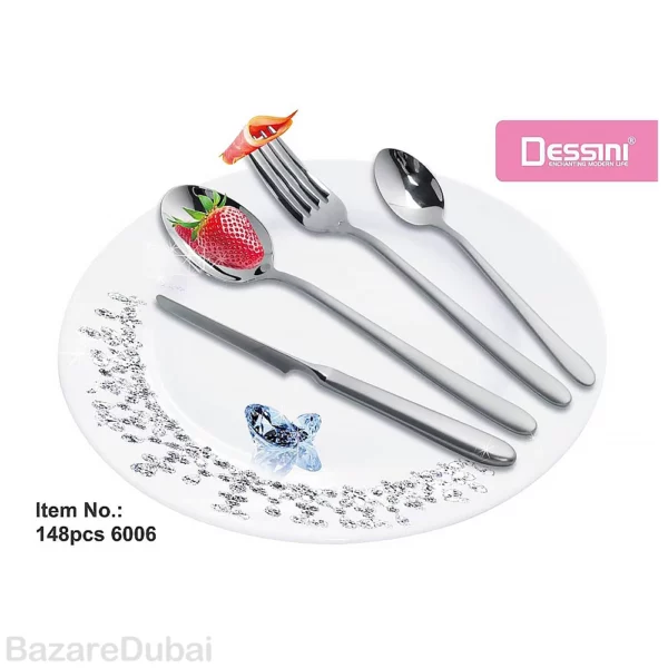 148-piece cutlery set for 30 people, Dessini model 6006