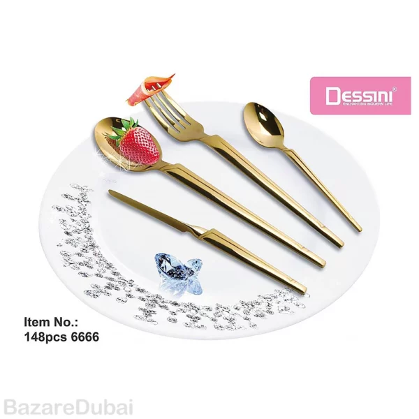 148-piece cutlery set for 30 people, Dessini model 6666