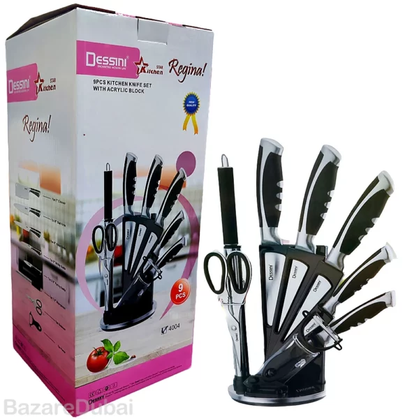 Dessini 9-piece knife set, model 4004